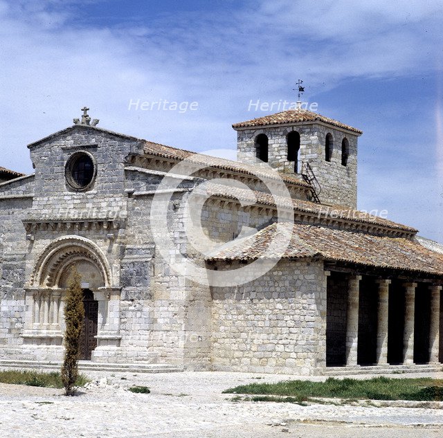 Outside view of the Church of Santa Maria de Wamba.
