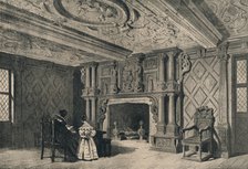The drawing-room, Park Hall, Shropshire, 1915. Artist: Unknown.
