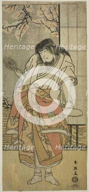 The Actor Ichikawa Komazo II as the monk Shunkan in the play "Shunkan Shima..., c. 1791. Creator: Katsukawa Shun'ei.