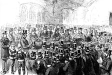 Funeral of the Rev. Dr. Adler: service in the Chapel, Willesden, 1890. Creator: Unknown.