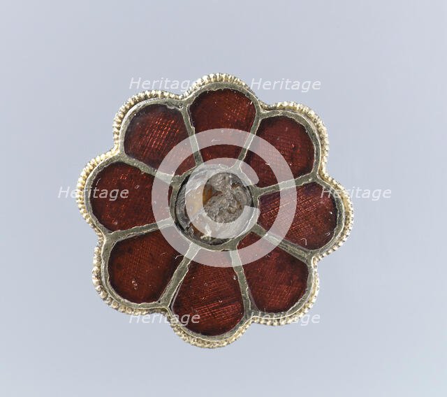 Rosette Brooch, Frankish, 6th century. Creator: Unknown.