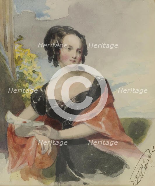 Portrait of a Lady, c1830. Creator: Thomas Sully.