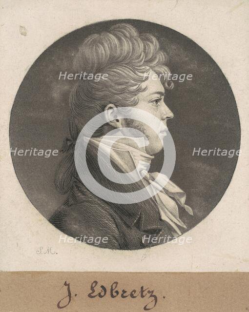 John Hill Smith, c. 1808. Creator: Charles Balthazar Julien Févret de Saint-Mémin.