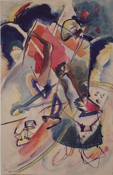 Composition with a woman's figure, 1915. Artist: Kandinsky, Wassily Vasilyevich (1866-1944)