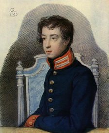 'Portrait of Alexandr Pavlovich Bakunin', 1813, (1965). Creator: Orest Kiprensky.