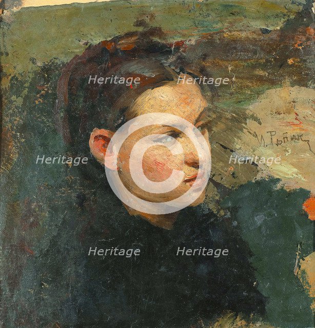 Portrait of Vera Repina, the first wife of the artist.