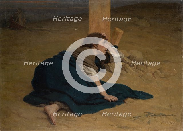 By the Cross. Artist: Maniser, Genrich Matveyevich (1847-1925)