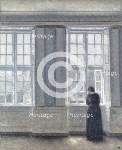 The Tall Windows. Artist: Hammershøi, Vilhelm (1864-1916)