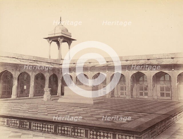 King Akbar's Tomb, Agra, 1860s-70s. Creator: Unknown.