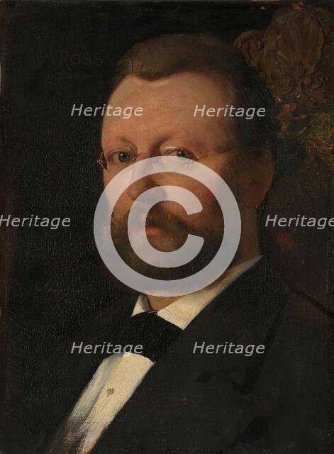 Portrait of the Painter Christian Meyer Ross, 1879. Creator: Eilif Peterssen.