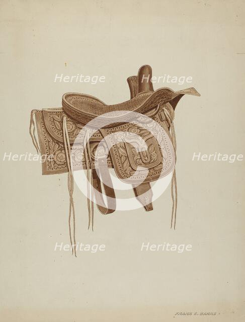 Side Saddle, c. 1937. Creator: Frank C. Barks.