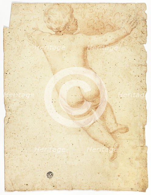 Putto from Back, n.d. Creator: John Downman.