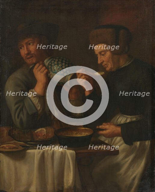 Peasants at Meal, 17th century. Creator: Unknown.