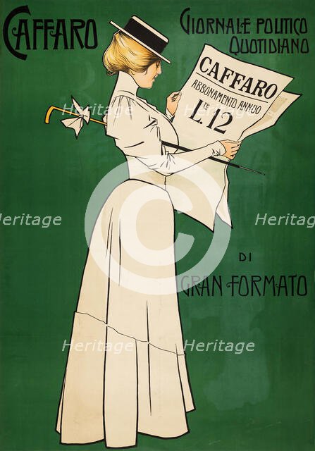 Caffaro, Primo Giornale Di Genova , 1898. Creator: Villa, Aleardo (1865-1906).