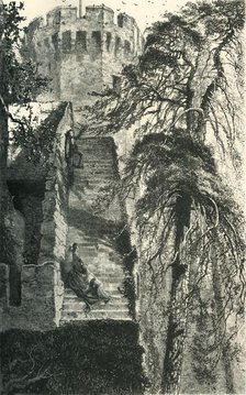 'Guy's Tower and the Walls of Warwick Castle', c1870.