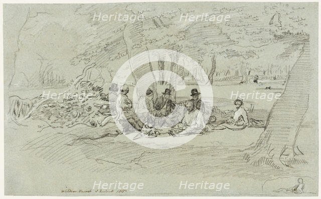 The Woodcutters' Repast, 1815. Creator: John Linnell the Elder.