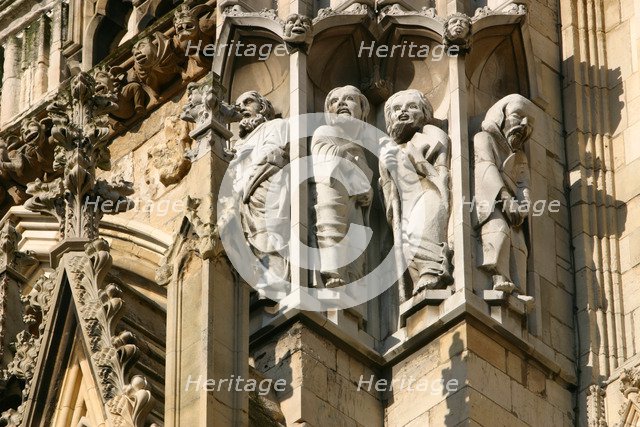 Detail of stonework, York Minster, North Yorkshire