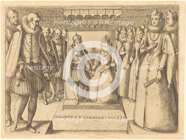 Meeting of Margaret of Austria and Philip III, 1612. Creator: Jacques Callot.