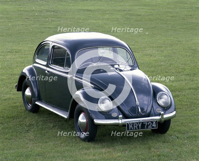 A 1953 Volkswagen Export Type 1 Beetle. Artist: Unknown