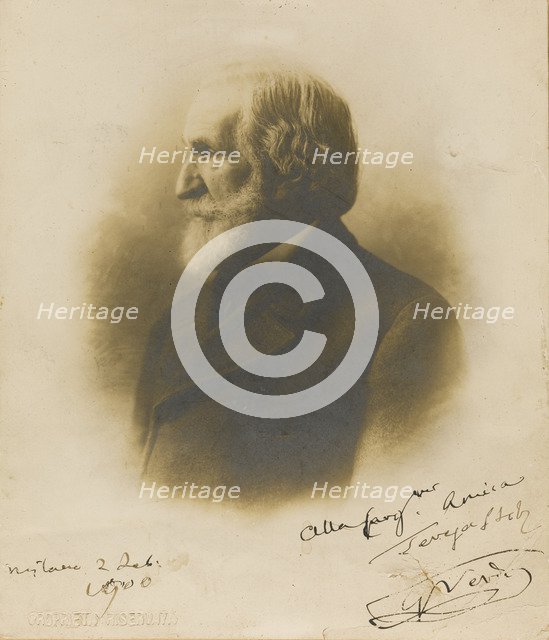 Portrait of the Composer Giuseppe Verdi (1813-1901), 1900.