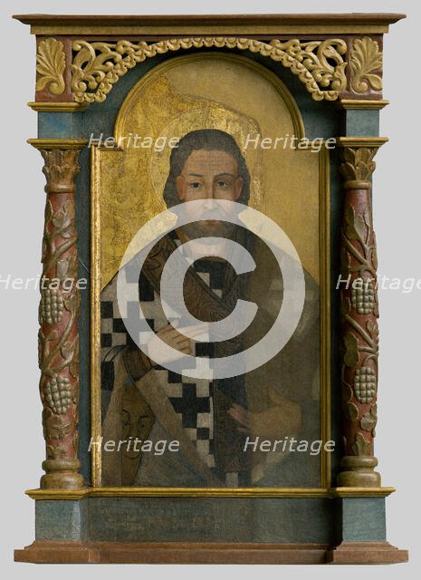 St. Nicholas, (icon), 1760-1770. Creator: Unknown.