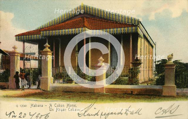 'Habana - A Cuban Home, Un Hogar Cubano', 1900s. Creator: Unknown.