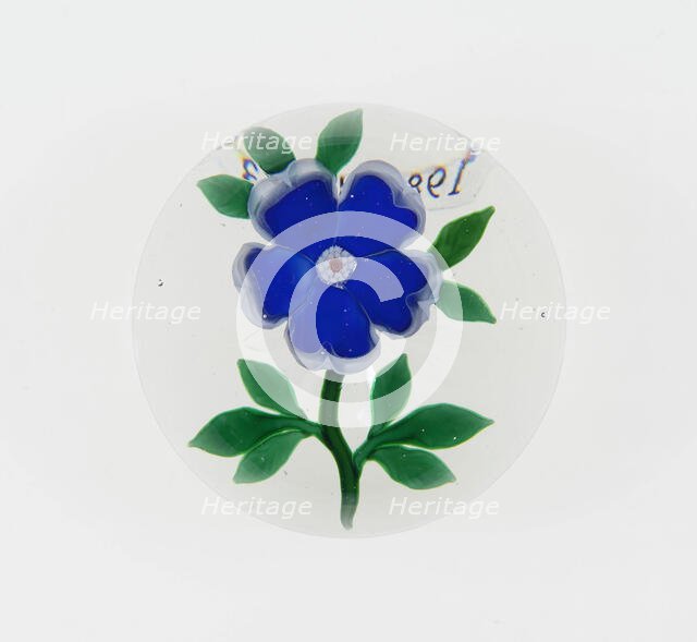 Paperweight, Baccarat, c. 1845-60. Creator: Baccarat Glasshouse.