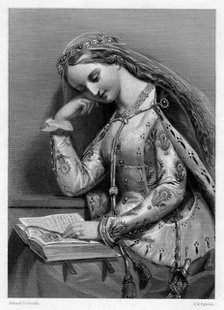 Elizabeth of York, Queen Consort of King Henry VII of England, (19th century).Artist: WH Egleton