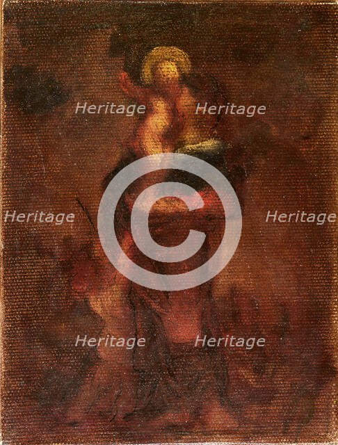 The Holy Family, mid-late 19th century. Creator: Robert Loftin Newman.