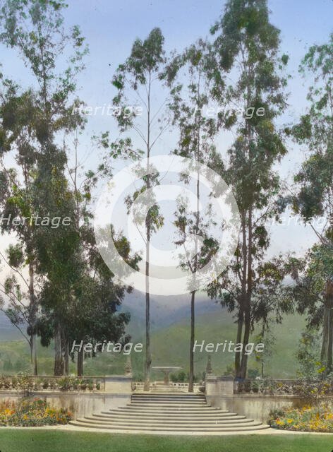 "Arcady," George Owen Knapp house, Sycamore Canyon Road, Montecito, California, 1917. Creator: Frances Benjamin Johnston.