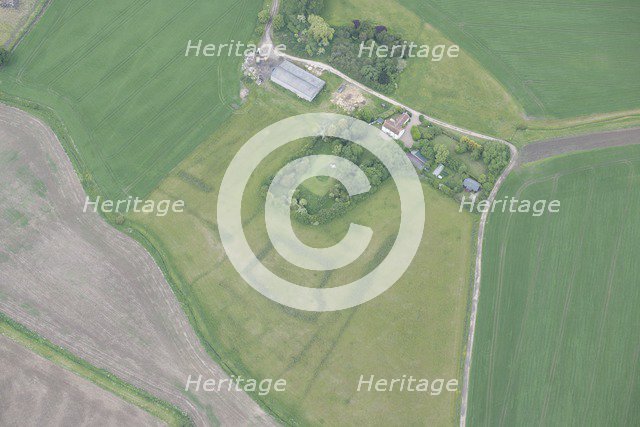 Woodhall Hall moated site, Lincolnshire, 2015.