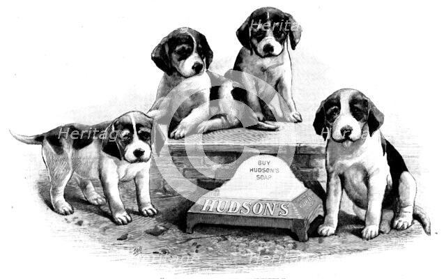 Advertisement for Hudson’s Soap, 1890. Creator: Unknown.