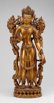 Bodhisattva Maitreya with Fear-Not Gesture (Abhayamudra), 15th century. Creator: Unknown.