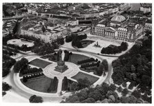An aerial view of the Konigsplatz, Munich, Germany, from a Zeppelin, c1931 (1933). Artist: Unknown