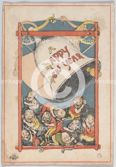 Greeting Card, 1866. Creator: Charles Henry Bennett.