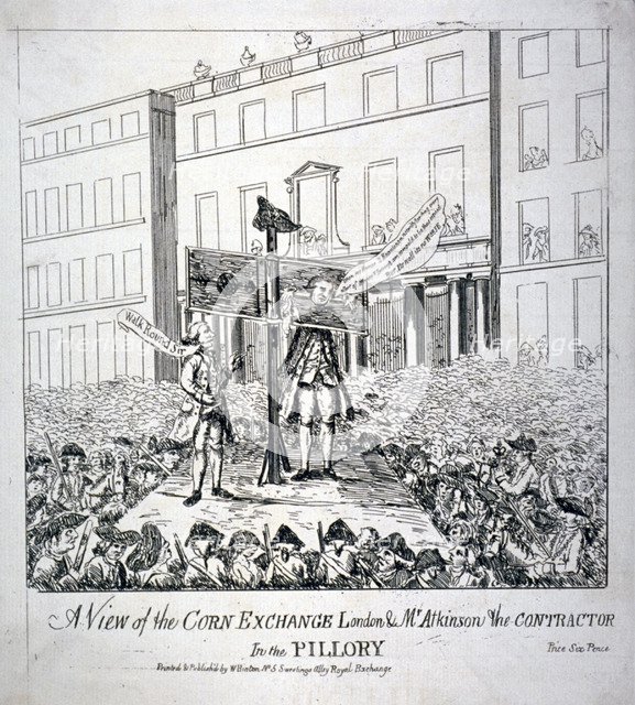 'A view of the Corn Exchange...', 1785. Artist: Anon