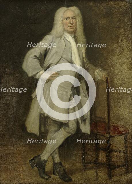 Portrait of Jan Lepeltak, Timber Merchant in Amsterdam, Patron of the Aalmoezeniersweeshuis Orphanag Creator: Cornelis Troost.