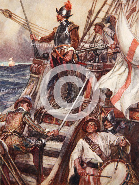 Drake's Drum, illustration from 'Drake's Drum and Other Songs of the Sea', 1905. 