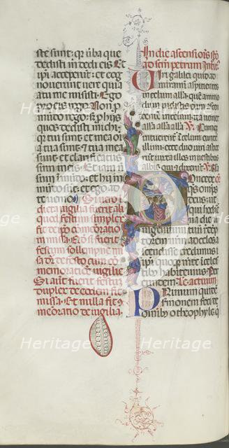 Missale: Fol. 208v: Ascension of Christ, 1469. Creator: Bartolommeo Caporali (Italian, c. 1420-1503).