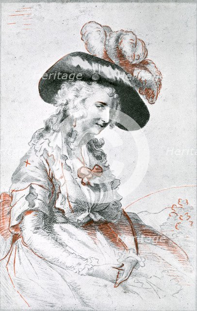 Portrait of a lady, 1905.Artist: William Lane