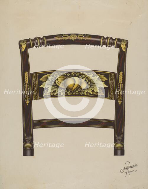 Hitchcock Chair Back, c. 1936. Creator: Lawrence Flynn.