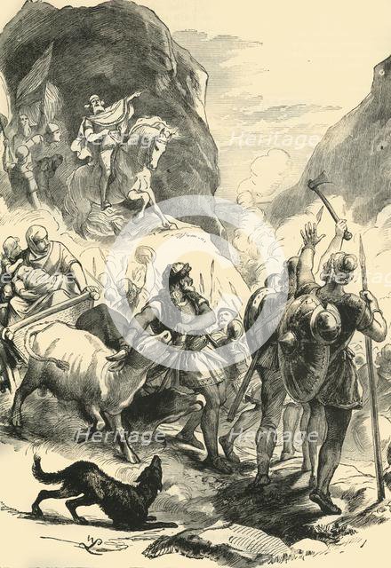 'The Teutons on the March', 1890.   Creator: Unknown.