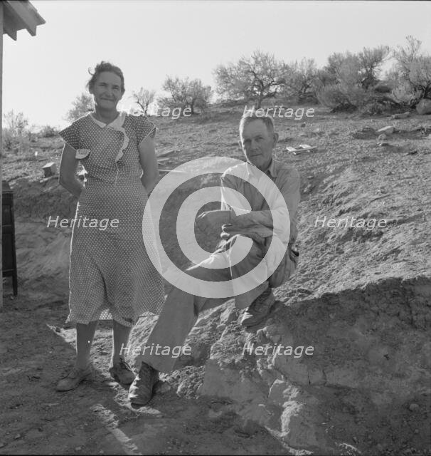 Mr. and Mrs. Sam Cates, Cow Hollow farmers, Malheur County, Oregon, 1939. Creator: Dorothea Lange.