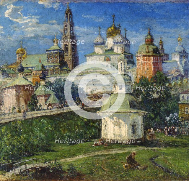 'The Trinity Lavra of St Sergius in Sergiyev Posad', 1910s.  Artist: Michail Boskin