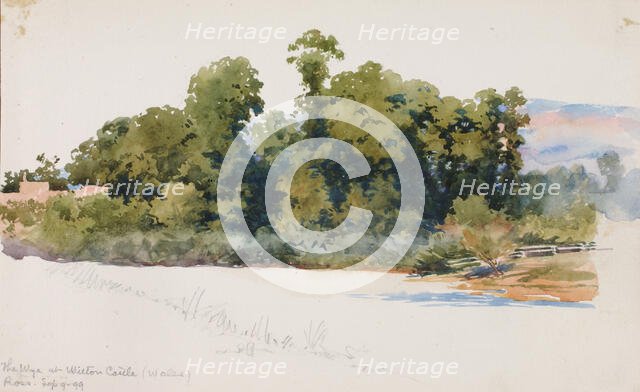 The Wye at Wilton Castle (Wales), 1899. Creator: George Elbert Burr.