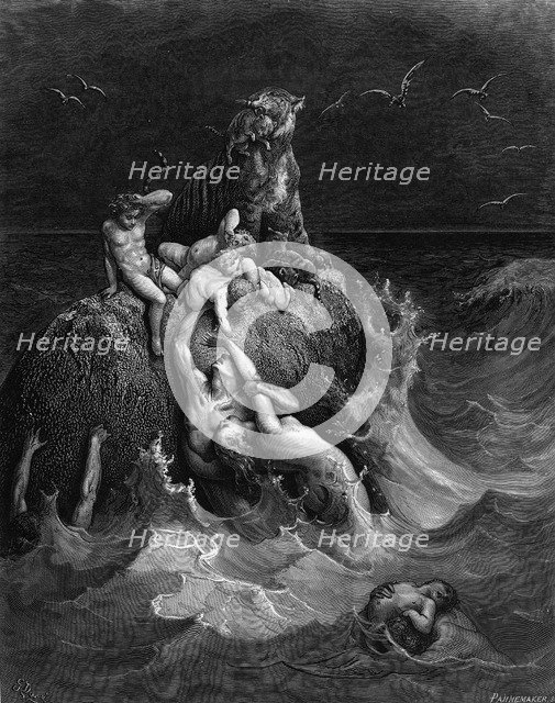 The Deluge, 1866.  Creator: Doré, Gustave (1832-1883).