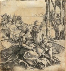 The offer of love (The ill-assorted couple) , before 1496. Creator: Dürer, Albrecht (1471-1528).