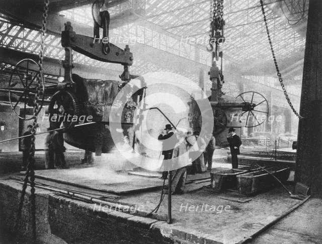 Interior view, Krupp works, Essen, Ruhr, Germany, World War I, 1917. Artist: Unknown