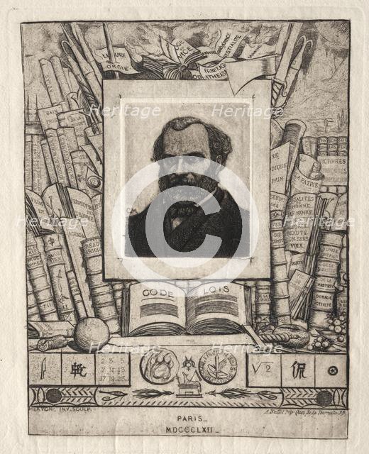 Armand Gueraud of Nantes, Printer and Man of Letters, 1862. Creator: Charles Meryon (French, 1821-1868).