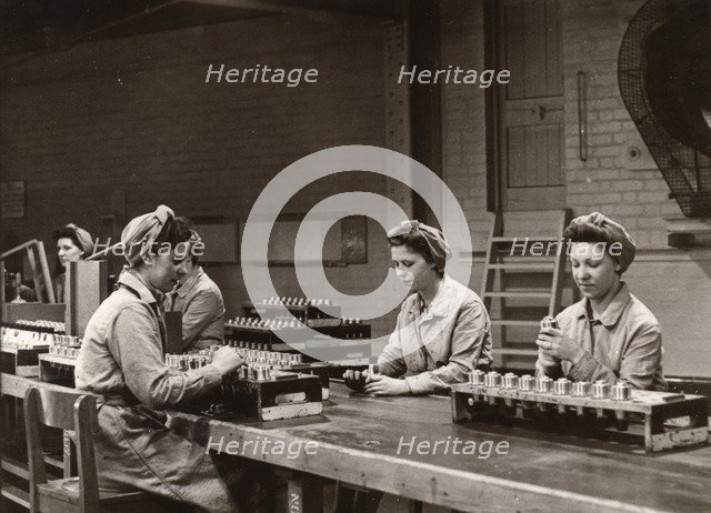 Munitions work, County Industries, York, Yorkshire, 1943. Artist: Unknown